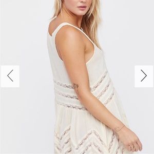 Free people tank with lace